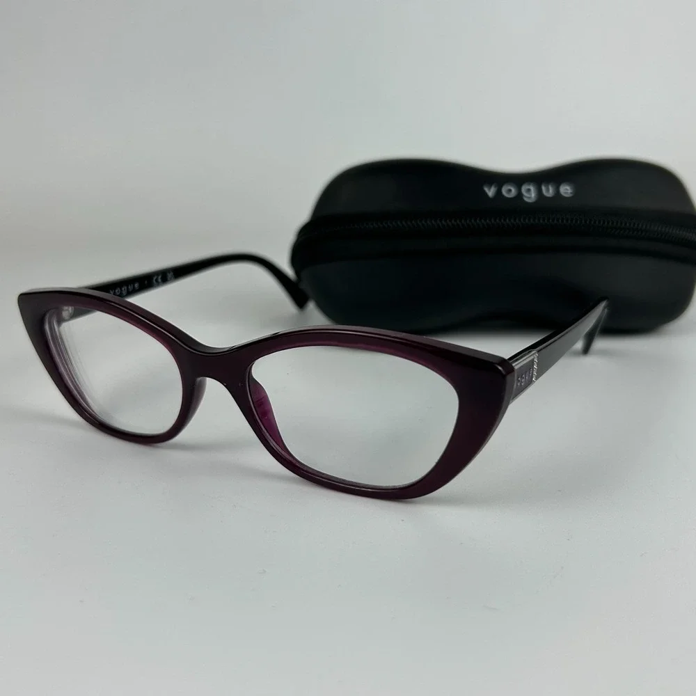 Vogue VO 5425-B 2989 Unisex Adults Eyeglasses Frame Purple Cat Eye 52-17-140‎ mm